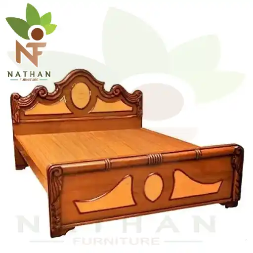 TEAK COT_6 FEET COT