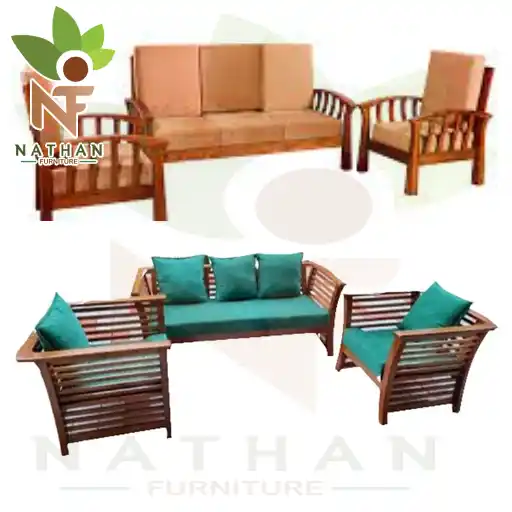 TEAK CUISION SOFA_3+1+1 SOFA