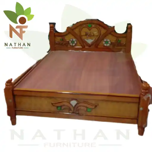 TEAK DESIGN COT_5 FEET COT