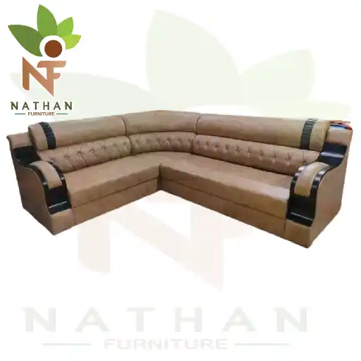 TEAK L CORNER SOFA